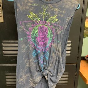 Evolution and creation hamsa tank top